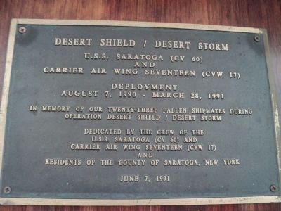Desert Shield / Desert Storm Marker image. Click for full size.