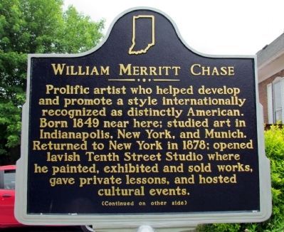 William Merritt Chase Marker (Front). Click for full size. William Merritt Chase Marker (Front) image. Click for full size.