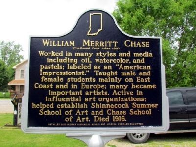 William Merritt Chase Marker (Back). Click for full size. William Merritt Chase Marker (Back) image. Click for full size.