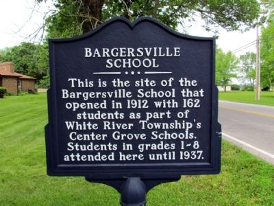 Bargersville School Marker. Click for full size. Bargersville School Marker image. Click for full size.