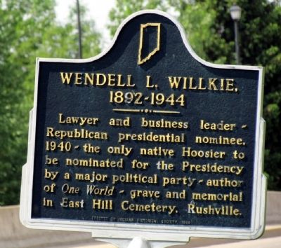 Wendell L. Willkie Marker image. Click for full size.