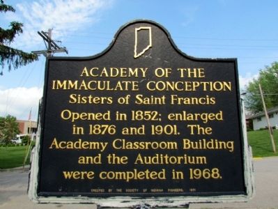 Academy of the Immaculate Conception Marker. Click for full size. Academy of the Immaculate Conception Marker image. Click for full size.