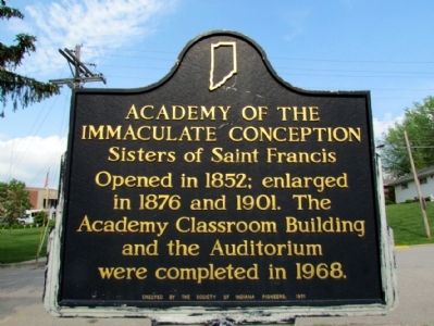 Academy of the Immaculate Conception Marker image. Click for full size.