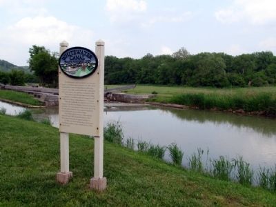 Whitewater Canal State Historic Site Marker. Click for full size. Whitewater Canal State Historic Site Marker image. Click for full size.