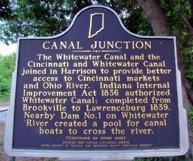 Canal Junction Marker (Front). Click for full size. Canal Junction Marker (Front) image. Click for full size.