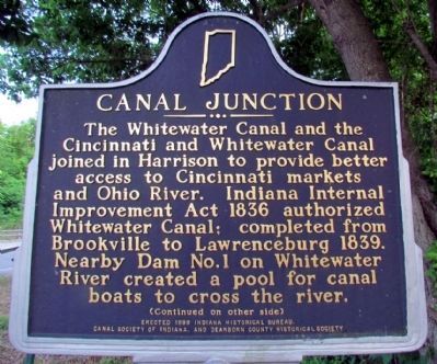 Canal Junction Marker (Front) image. Click for full size.