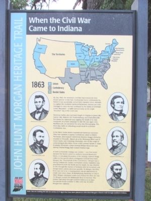 When the Civil War Came to Indiana Marker image. Click for full size.