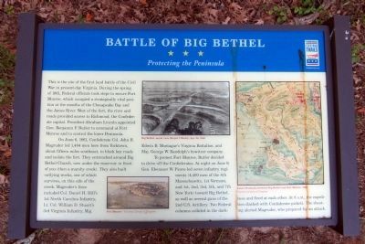 Battle of Big Bethel CWT Marker. Click for full size. Battle of Big Bethel CWT Marker image. Click for full size.