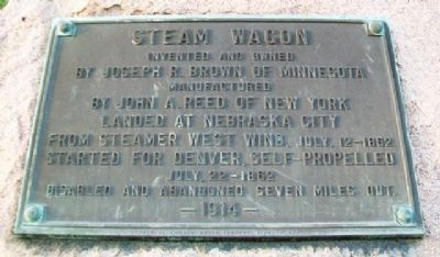 Steam Wagon Marker. Click for full size. Steam Wagon Marker image. Click for full size.