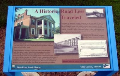 A Historic Road Less Traveled Marker. Click for full size. A Historic Road Less Traveled Marker image. Click for full size.