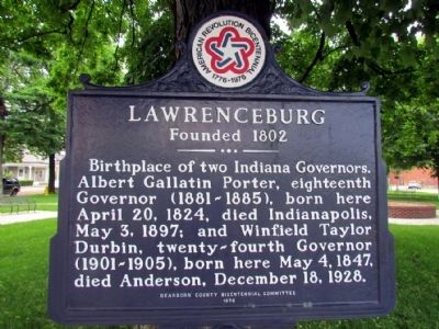 Lawrenceburg Marker. Click for full size. Lawrenceburg Marker image. Click for full size.