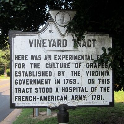 Vineyard Tract Marker. Click for full size. Vineyard Tract Marker image. Click for full size.