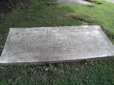 Kingston Academy Marker image. Click for full size.
