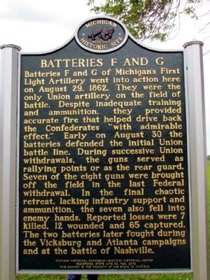 Batteries F and G Marker. Click for full size. Batteries F and G Marker image. Click for full size.