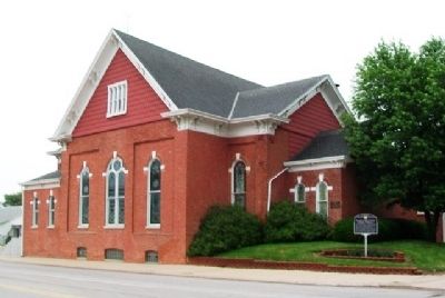 First United Methodist Church and Markers image. Click for full size.