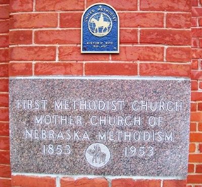 Mother Church of Nebraska Methodism Marker image. Click for full size.