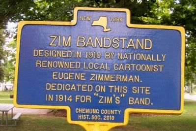 Zim Bandstand Marker. Click for full size. Zim Bandstand Marker image. Click for full size.