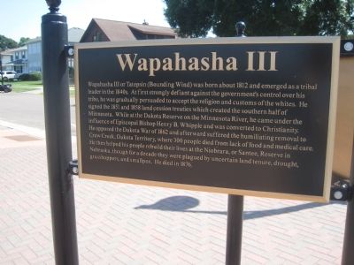 Wapahasha III Marker image. Click for full size.