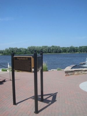Wapahasha marker along the Mississippi River image. Click for full size.