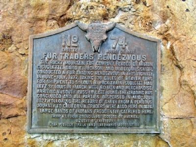 Fur Traders Rendezvous Marker image. Click for full size.