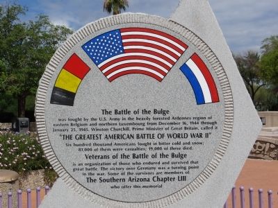 Veterans of the Battle of the Bulge Marker image. Click for full size.