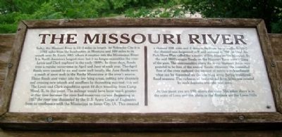 The Missouri River Marker image. Click for full size.