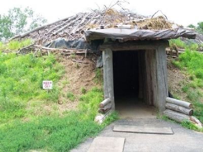 Entrance to Earth Lodge Replica image. Click for full size.
