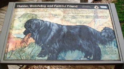 Hunter, Watchdog and Faithful Friend Marker image. Click for full size.