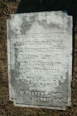 Altamont High School Builder's Stone image. Click for full size.