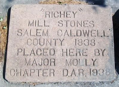 "Richey" Mill Stones Marker image. Click for full size.