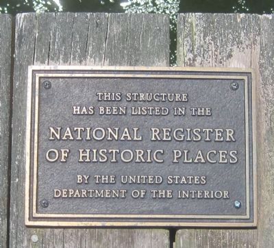 This bridge is listed in the National Register of Historic Places. Click for full size. This bridge is listed in the National Register of Historic Places image. Click for full size.