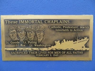 These Immortal Chaplains Marker image. Click for full size.