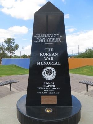 The Korean War Memorial Marker image. Click for full size.