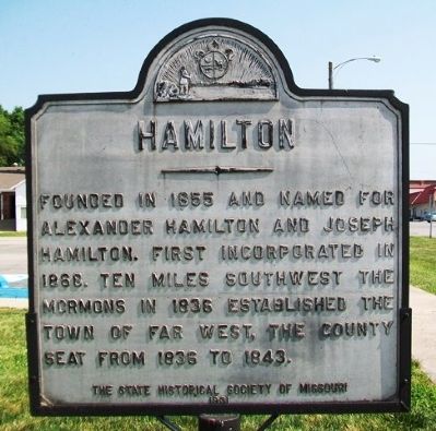 Hamilton Marker image. Click for more information.