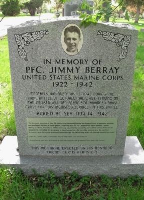PFC. Jimmy Berray Marker. Click for full size. PFC. Jimmy Berray Marker image. Click for full size.
