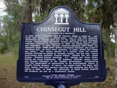 Chinsegut Hill Marker image. Click for full size.