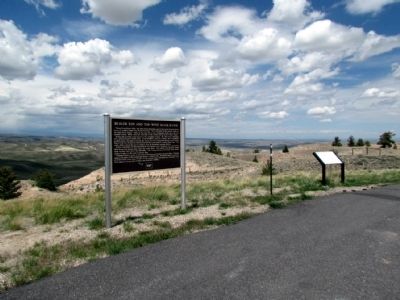 Beaver Rim and the Wind River Range Marker. Click for full size. Beaver Rim and the Wind River Range Marker image. Click for full size.