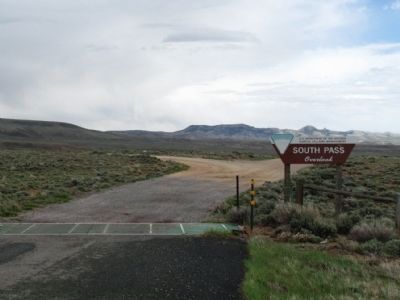 Entrance to South Pass Overlook. Click for full size. Entrance to South Pass Overlook image. Click for full size.