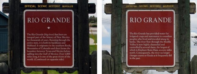 Rio Grande Marker. Click for full size. Rio Grande Marker image. Click for full size.