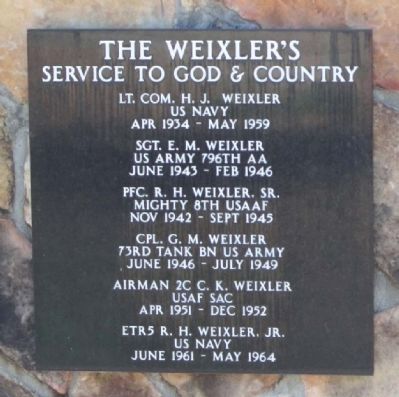The Weixler's Marker. Click for full size. The Weixler's Marker image. Click for full size.