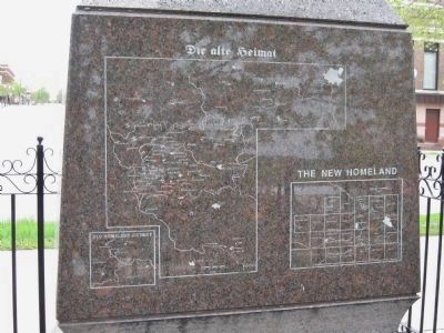 German–Bohemian Immigrants Monument Maps image. Click for full size.