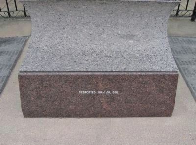 German–Bohemian Immigrants Monument Base image. Click for full size.