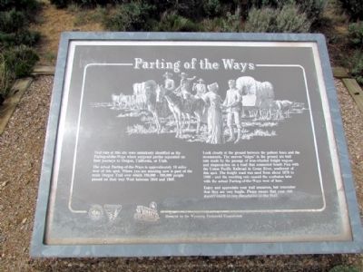 Parting of the Ways Marker. Click for full size. Parting of the Ways Marker image. Click for full size.