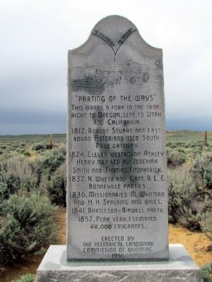 "Parting of the Ways" Marker. Click for full size. "Parting of the Ways" Marker image. Click for full size.