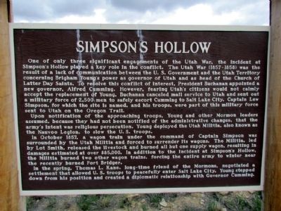 Simpson's Hollow Marker image. Click for full size.