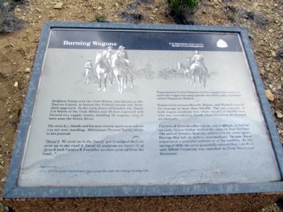 Burning Wagons Marker. Click for full size. Burning Wagons Marker image. Click for full size.