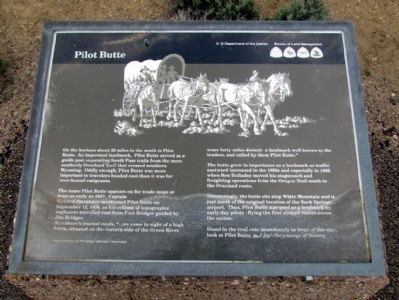Pilot Butte Marker. Click for full size. Pilot Butte Marker image. Click for full size.