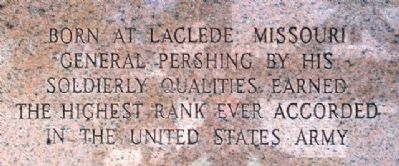 John Joseph Pershing Monument image. Click for full size.