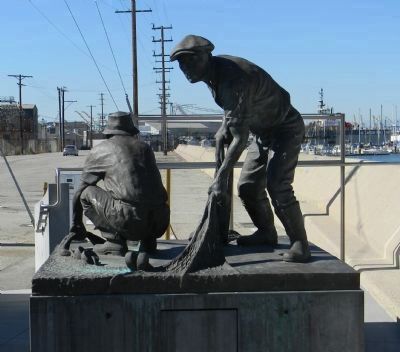 The Fishermen's Monument at the Terminal Island Japanese Memorial image. Click for full size.