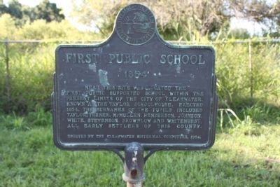 First Public School Marker image. Click for full size.